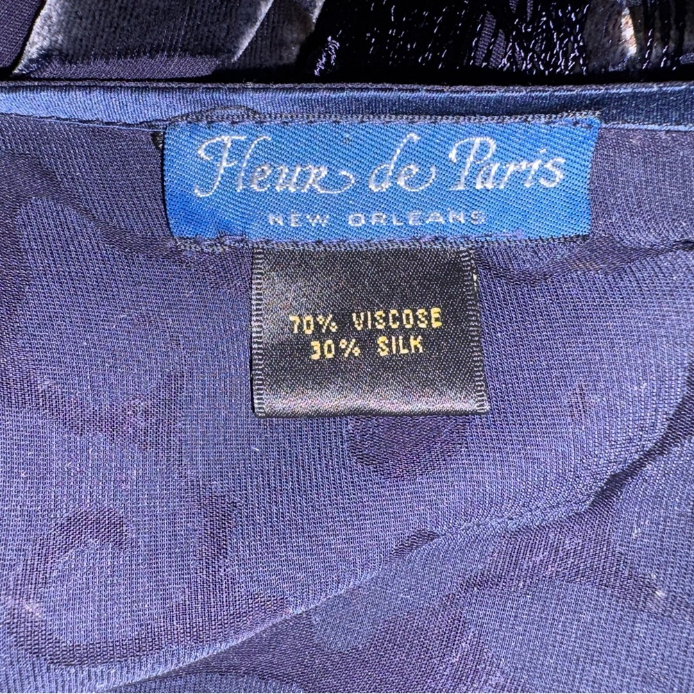 Vintage 1980s-90s Fleur de Paris velvet and beaded fringed flapper coat.